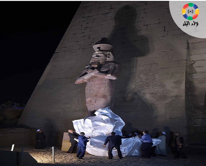 صور| واجهة معبد الأقصر تكتمل بـ”رمسيس الثاني” 1555631759 404 116047