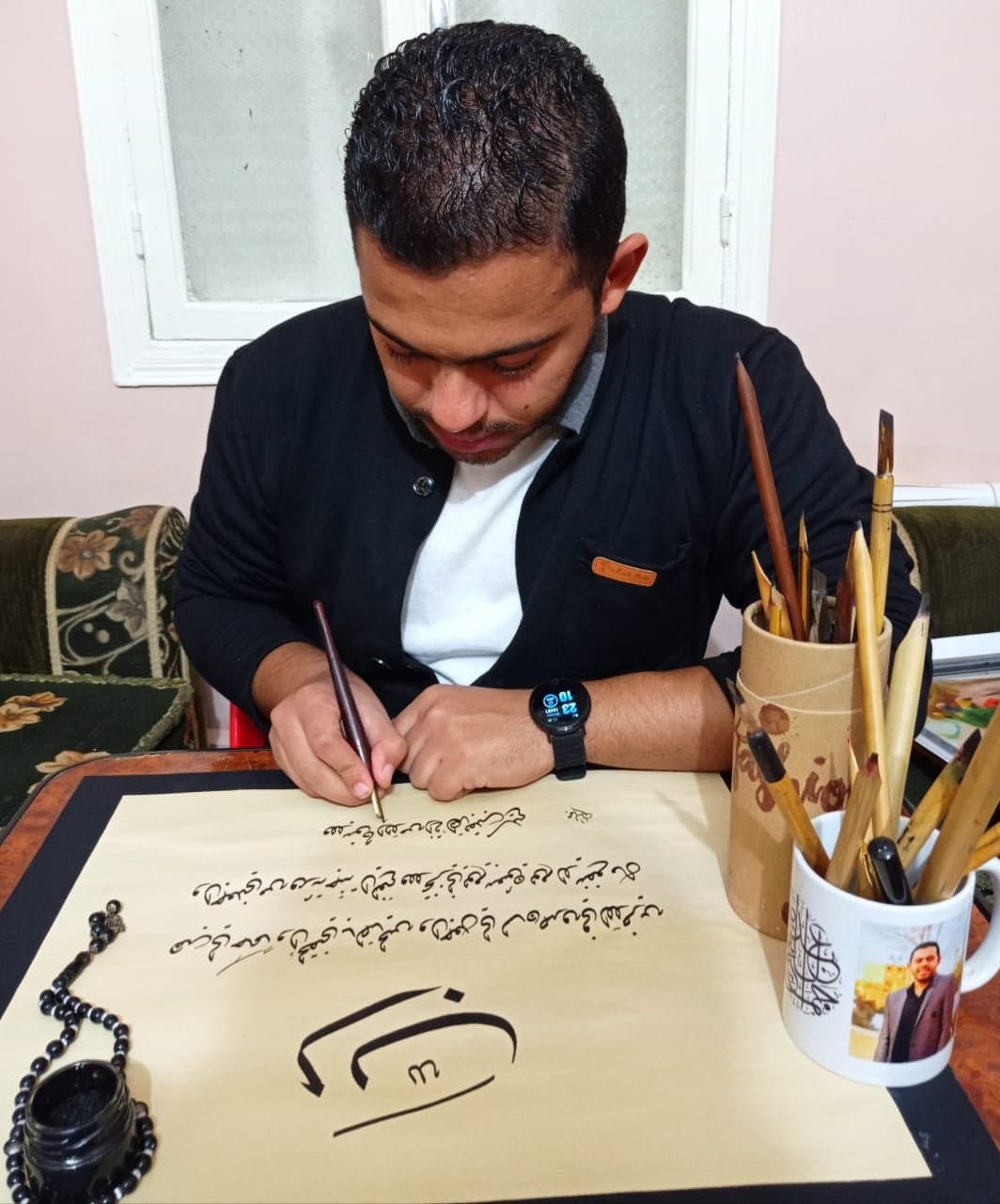 جمال عبدالناصر.. الأول على مدارس تحسين الخط العربي بالجمهورية 