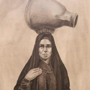 مقطع من إحدى لوحات الفنان علي حسان