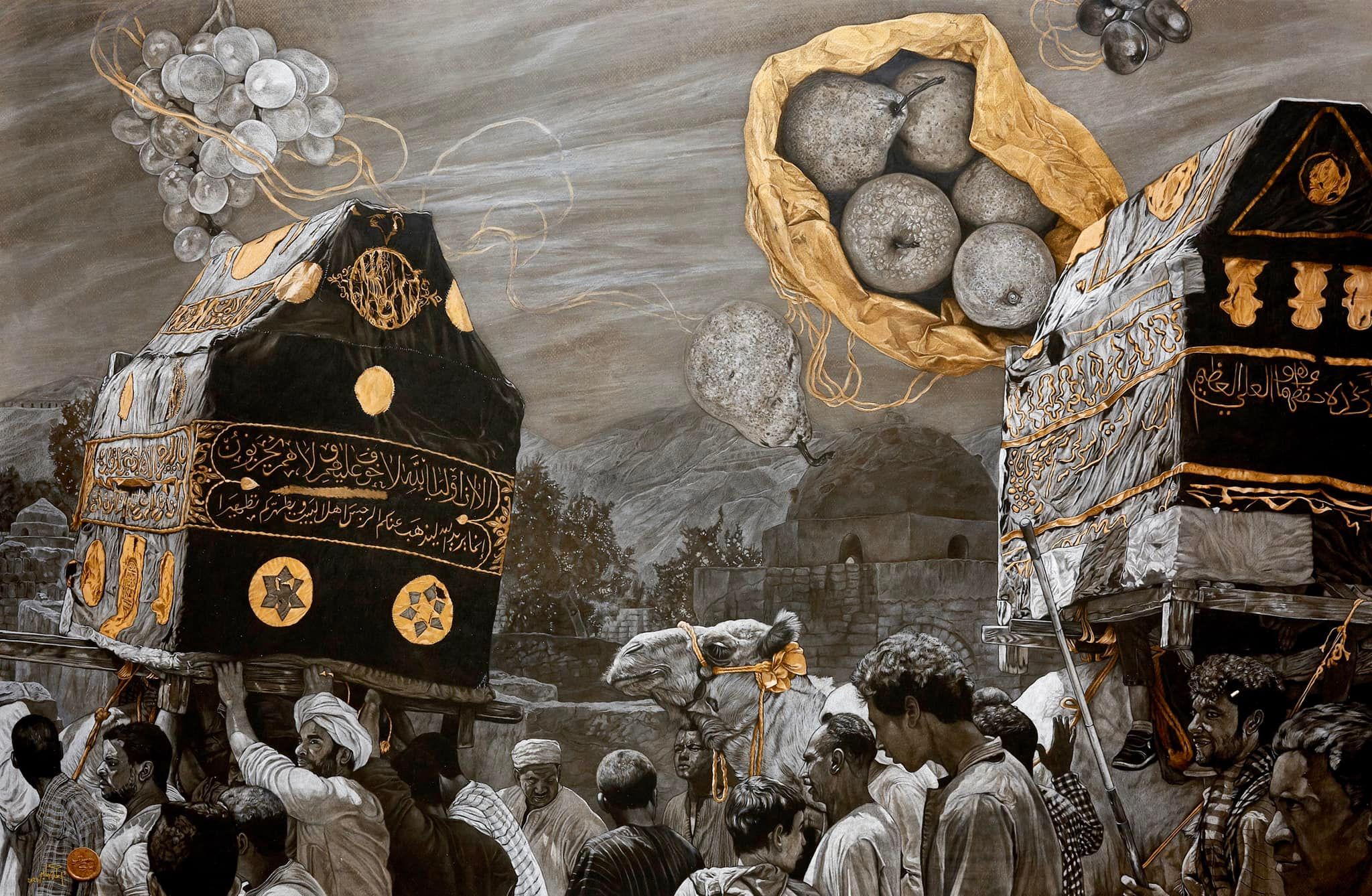 من لوحات معرض المقام