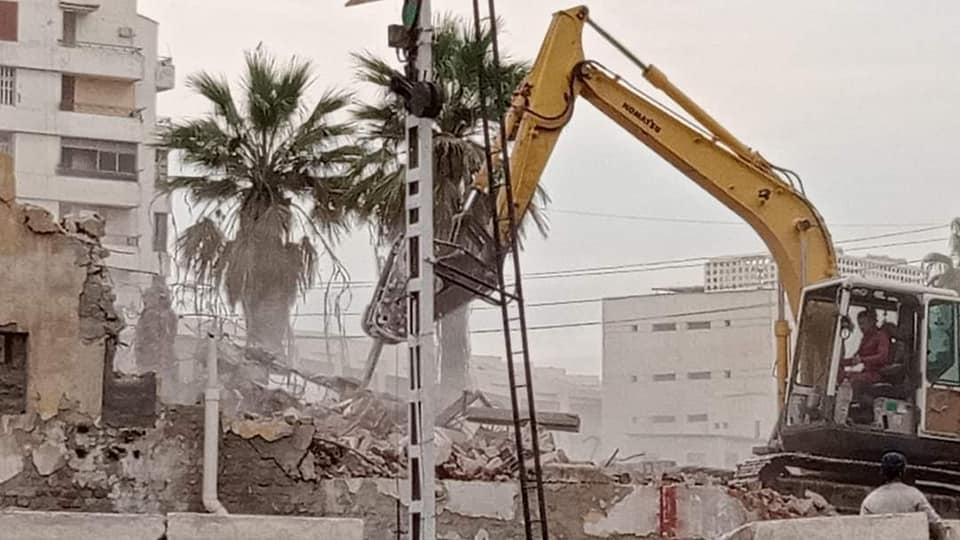 هدم حديقة الهابي لاند ونادي السكة الحديد بالمنصورة من مبادرة انقذوا المنصورة 5
