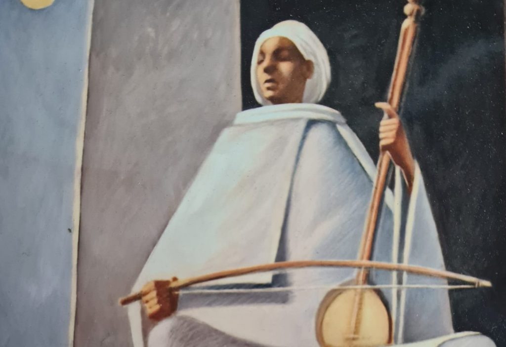 مقطع من لوحة للفنان