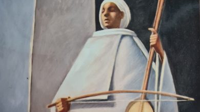مقطع من لوحة للفنان