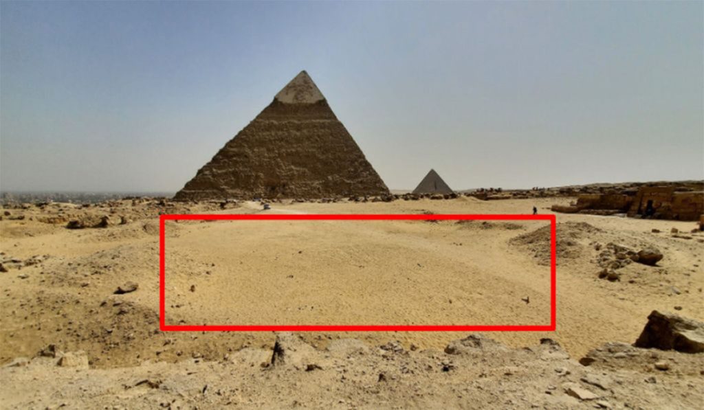 اكتشاف هيكل أثري بجوار هرم خوفو 5