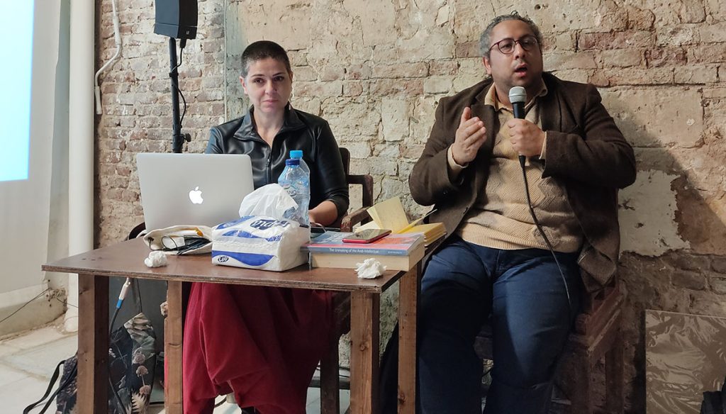 «زينة الحلبي» في نقاش مفتوح بالإسكندرية: ما معنى أن تقف على أنقاض ثورات مُجهضة؟ IMG 20241212 190406