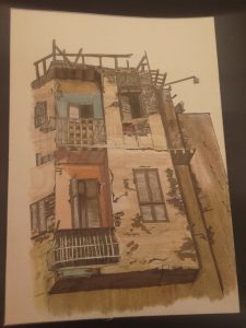 إحدى العمارات القديمة بالمنصورة